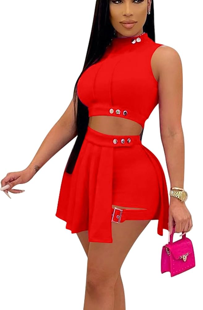 Bluewolfsea Womens Casual Two Piece Outfits Summer